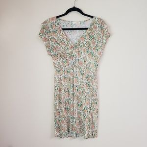 03 Everly floral ruffled mini dress a-lime cut size medium